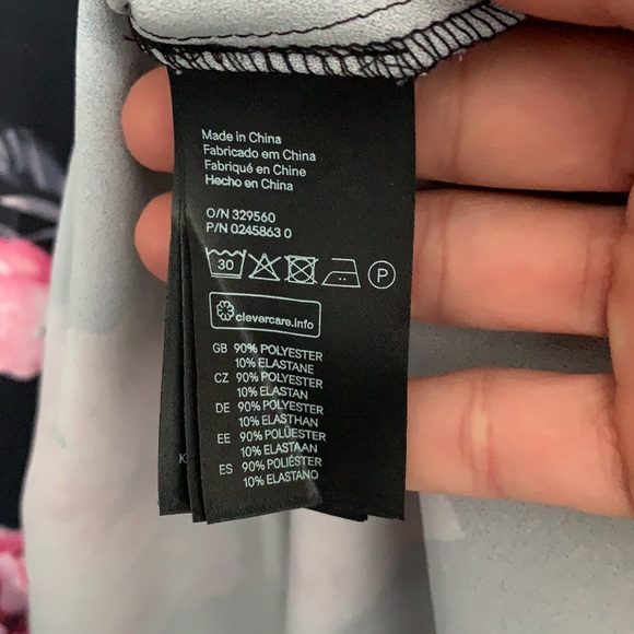 Like New! H&M Divided Pink Floral Skater Dress - Picture 5 of 5